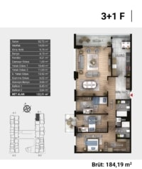 Floor Plan - Avenu Avcilar - EN142